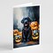 Edge Collections - 5" x 7" - Black - Halloween Labrador Retriever Greeting Cards with Envelopes - 8 Pieces